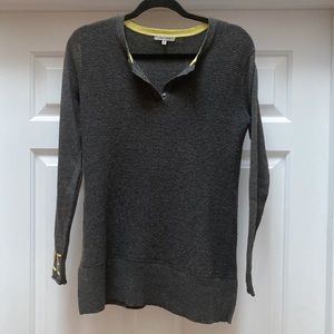 NWOT Lisa Todd Cashmere Cotton Smile Henley Top (Women’s)